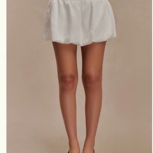 Meshki White Mini Skirt